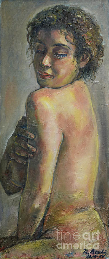 Over The Shoulder Painting by Raija Merila