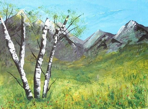 Tree Painting - Over The Top by Sandra Artimowich