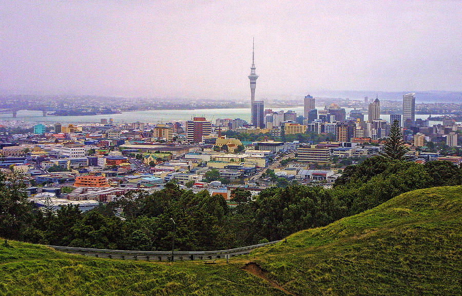 Over View of Auckland Photograph by Linda Phelps