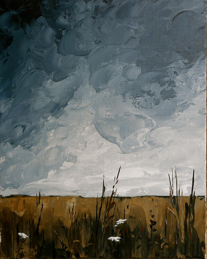 Flower Painting - Overcast Skies by Carolyn Doe