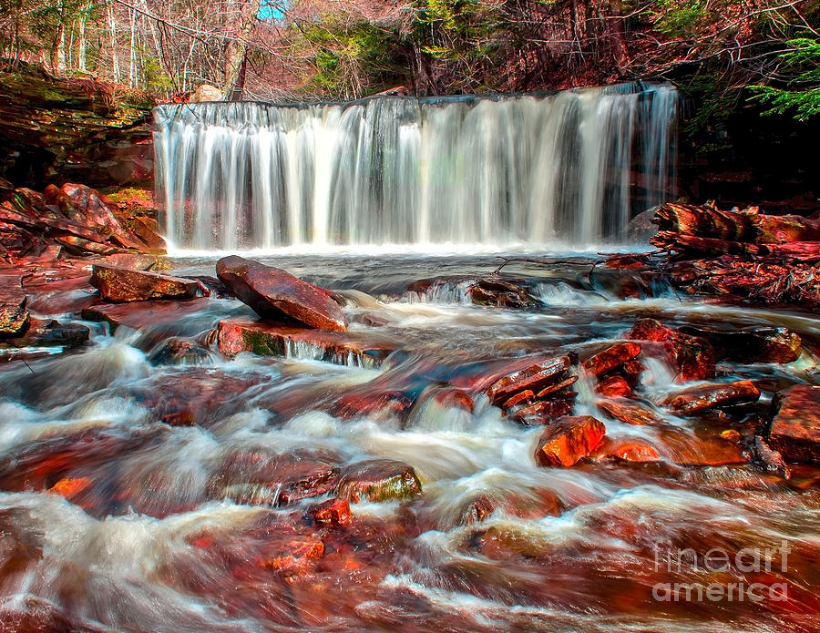 Overflowing Falls Photograph by Nick Zelinsky Jr