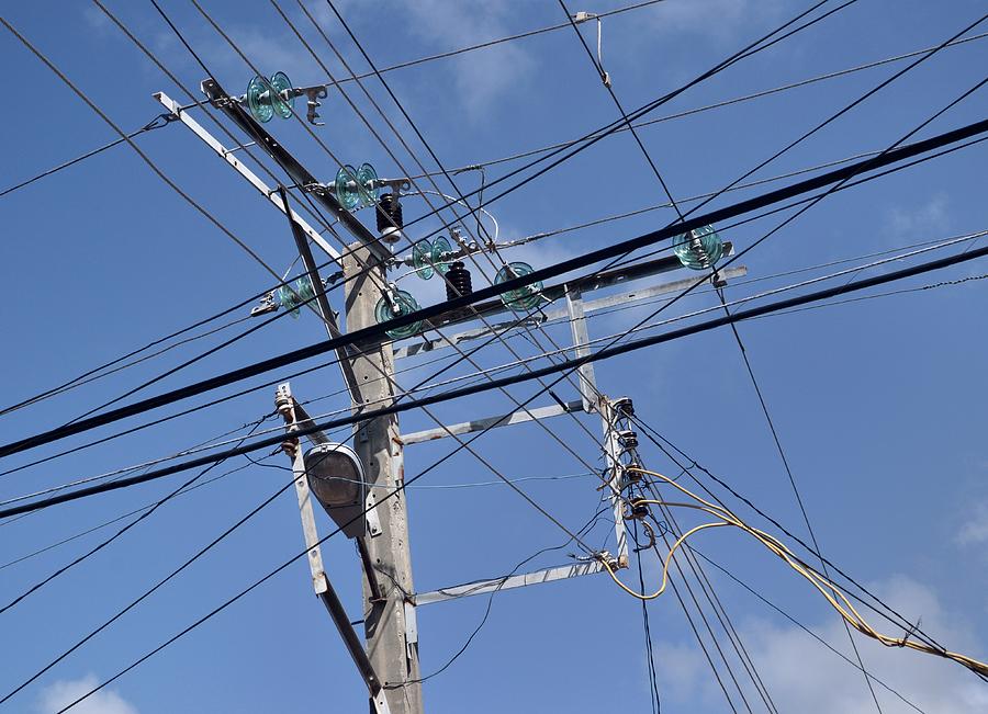 Overhead Transmission Lines by Robert Brook/science Photo Library