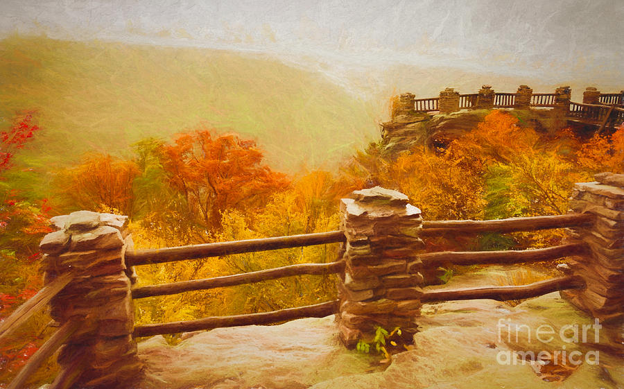 Fall Photograph - Overlook - Fall in West Virginia by Kathleen K Parker