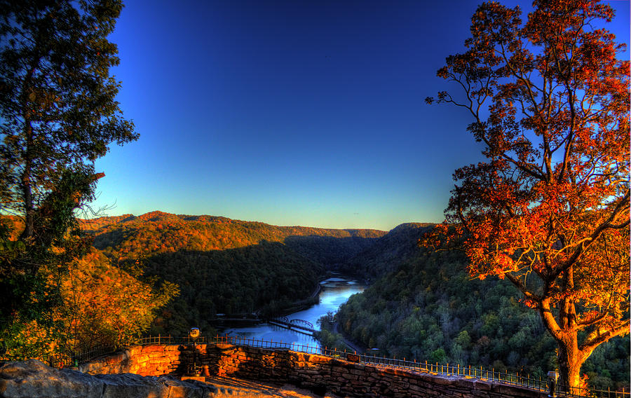 Overlook in the Fall Photograph by Jonny D