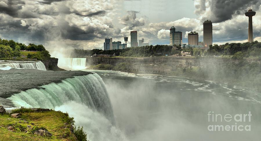 Overlooking American Falls Photograph by Adam Jewell