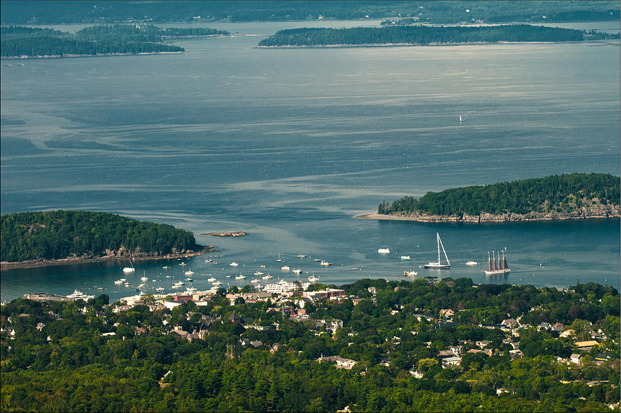 Overlooking Bar Harbor Photograph by Paul Mangold
