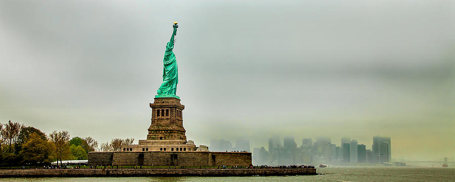Architecture Photograph - Overlooking Liberty by Az Jackson