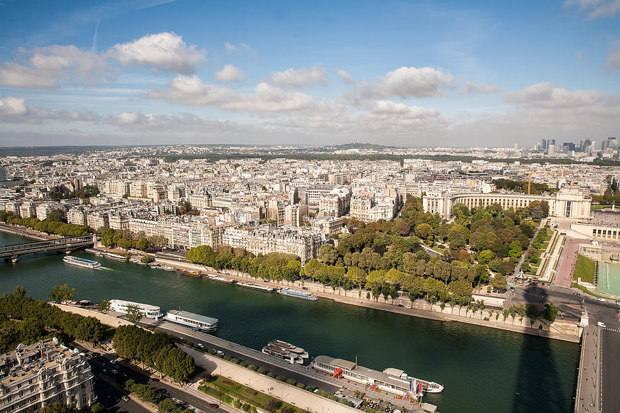 Overlooking Paris - Seine River Photograph