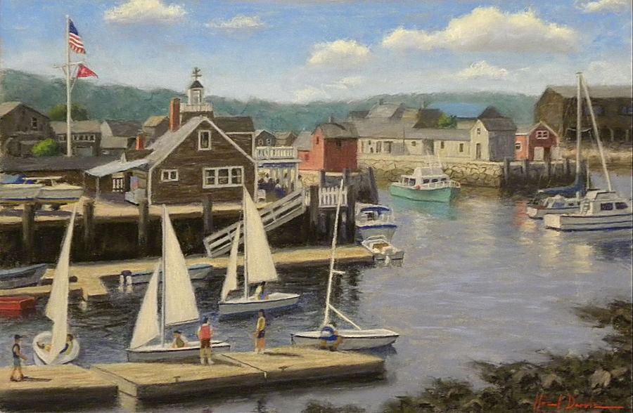 Overlooking Rockport Harbor Pastel by Noel Darvie - Fine Art America