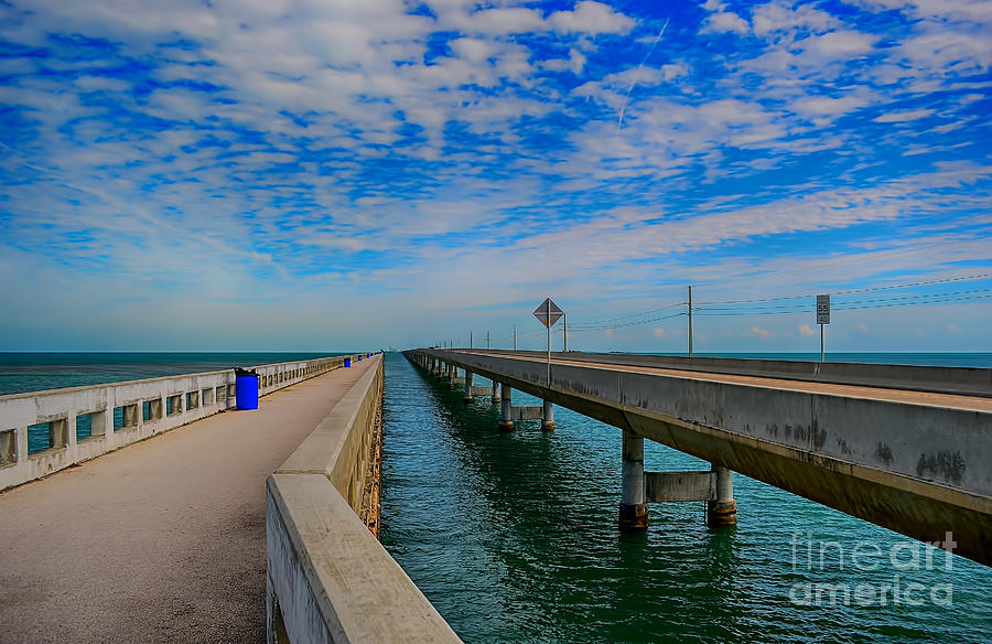 Key Photograph - Overseas Highway Florida Keys by Chris Thaxter