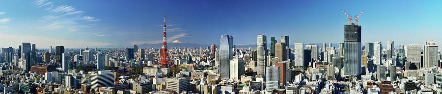 Oversized Panorama Of Central Tokyo Photograph by Vladimir Zakharov