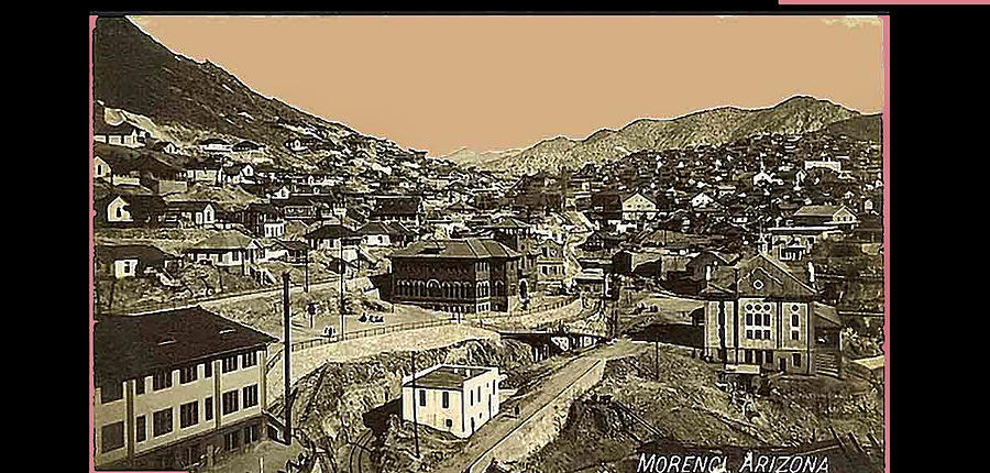 Overview Morenci Arizona c.1910-2013 Photograph by David Lee Guss