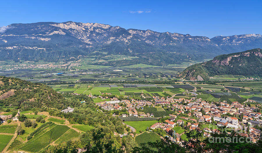 Overview of Adige Valley Photograph by Antonio Scarpi