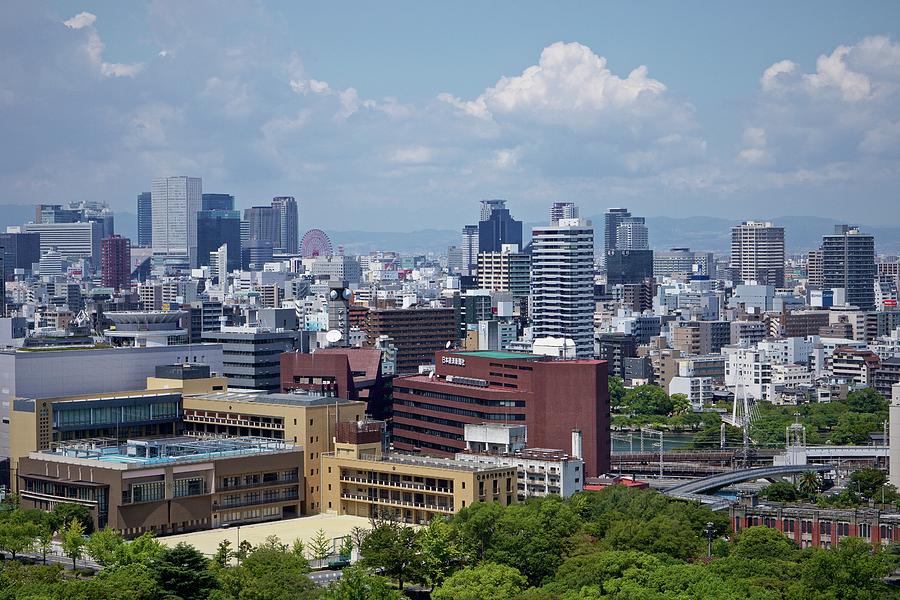 Overview Of Osakas Umeda District Photograph by Jake Jung