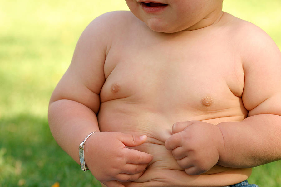Overweight baby Photograph by Weekend Images Inc.