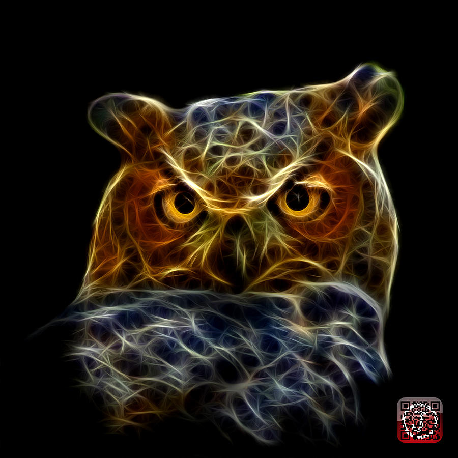 Owl 4436 - F M Digital Art by James Ahn
