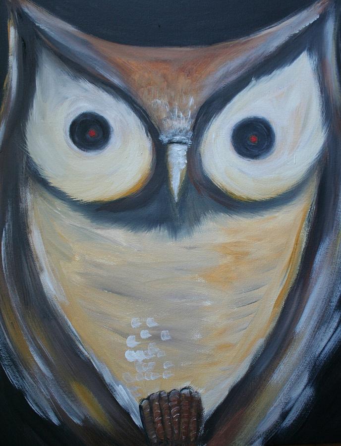 Owl Painting by Alma Yamazaki
