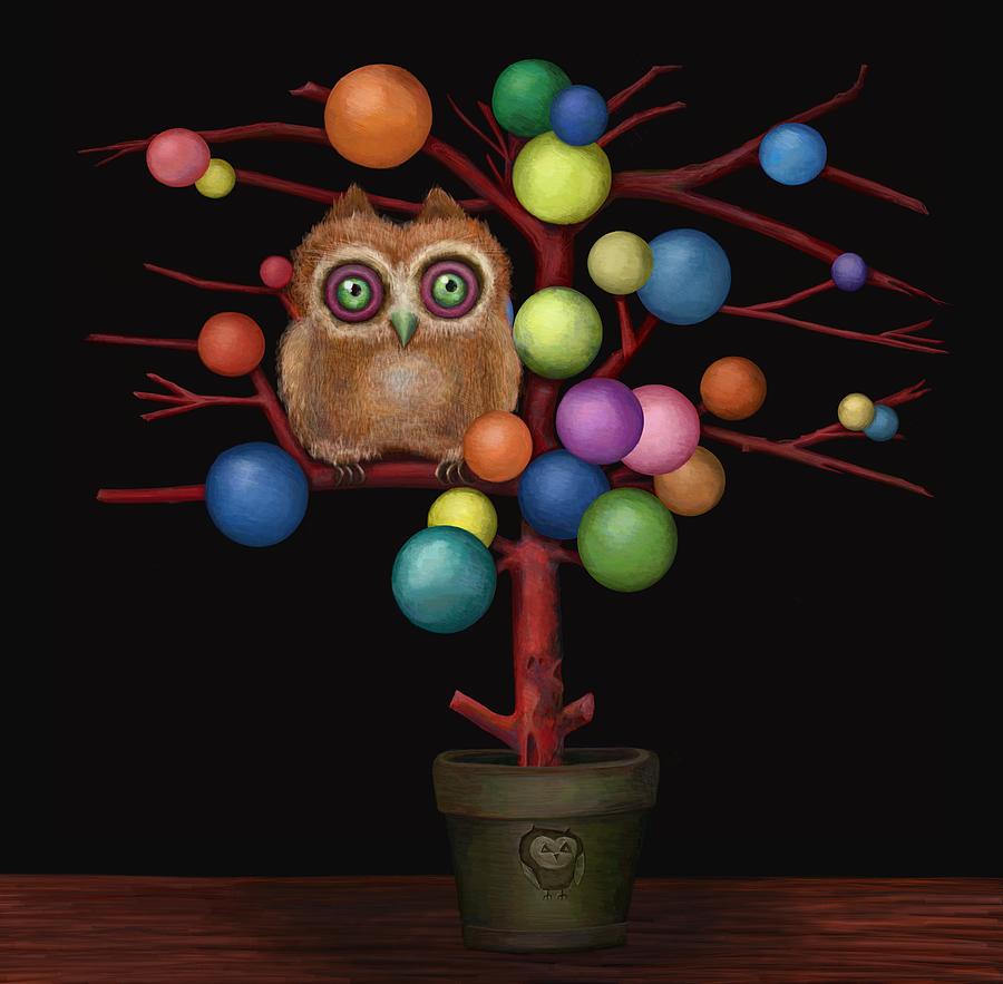 Owl Digital Art - Owl by Catherine Swenson