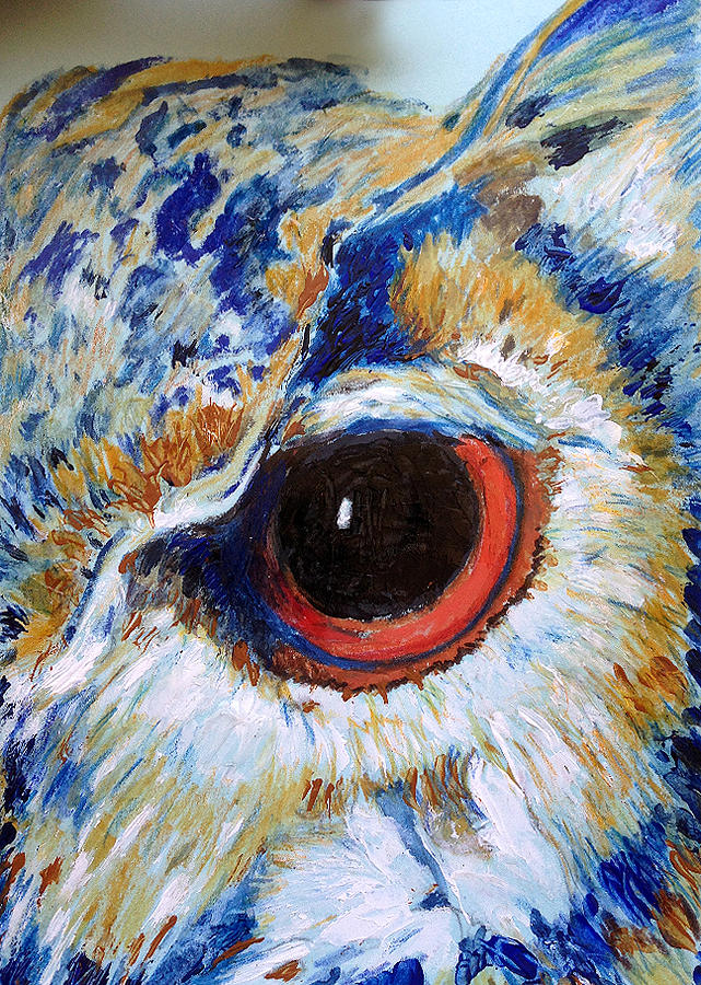 Owl Painting - Owl Gaze by Portraits By NC