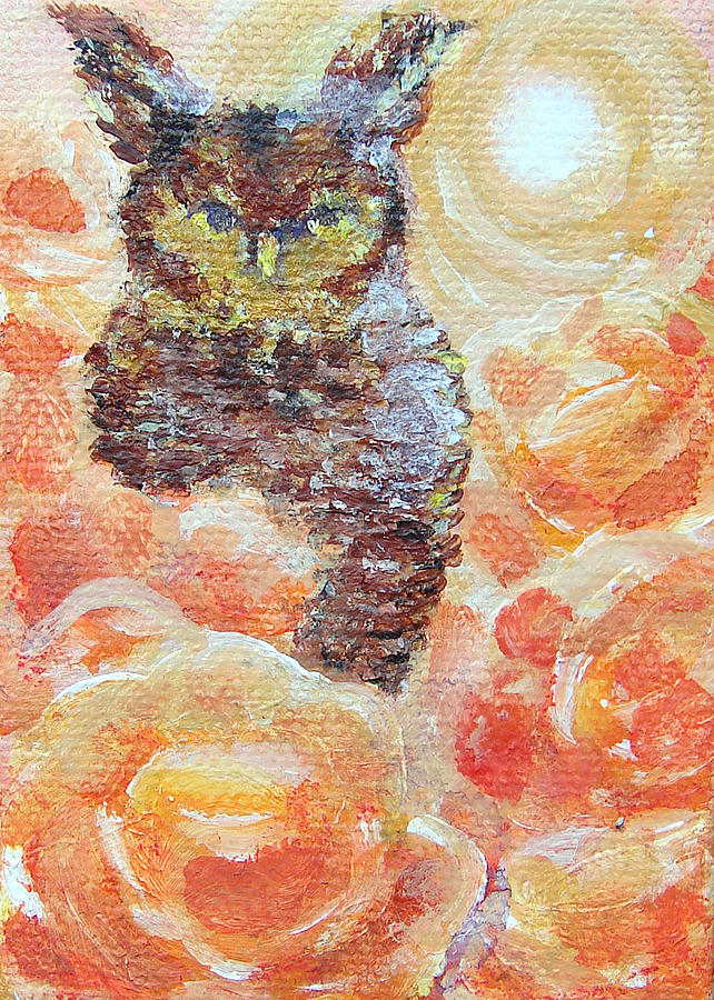 Owl Guidance for Inner Vision Painting by Ashleigh Dyan Bayer