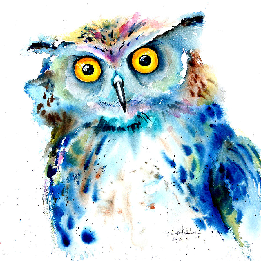 Owl Painting - Owl by Isabel Salvador