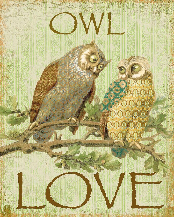 Owl Love-c Digital Art by Jean Plout