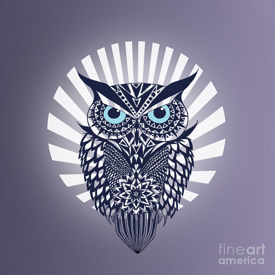 Owl Digital Art - Owl by Mark Ashkenazi
