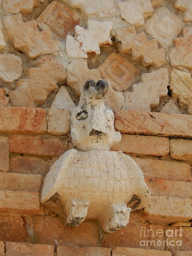 Owl Of The Nunnery At Uxmal Pyramid Yucatan Mexico Photograph by Michael Hoard