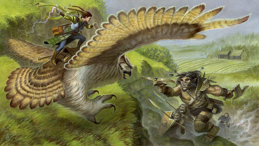 Owl Painting - Owl Rider by Jeremy McHugh Owl Painting - Owl Rider by Jeremy McHugh