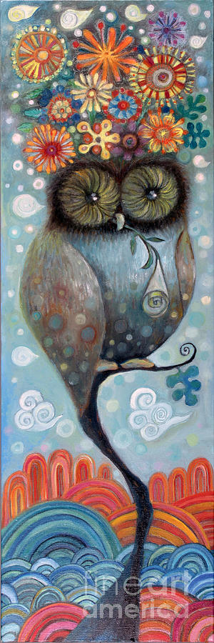 Owl VIew Painting by Manami Lingerfelt