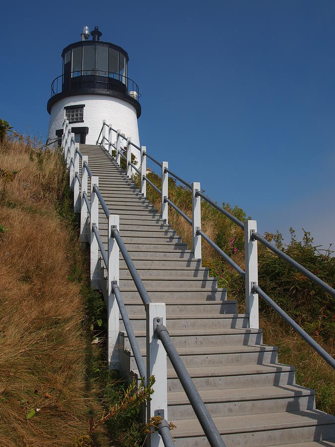 Owls Head Lighthouse Photograph by David Edward Burton - Fine Art America