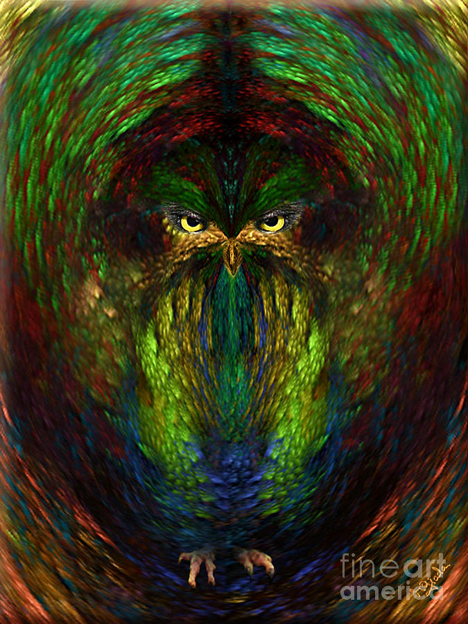 Owly spirit  Digital Art by Giada Rossi