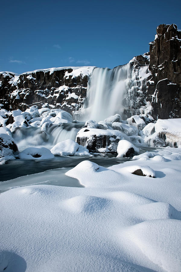 Oxararfoss Waterfall, Thingvellir Photograph by Jeremy Walker