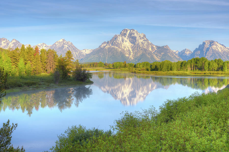 Nature Photograph - Oxbow Bend by A L Christensen