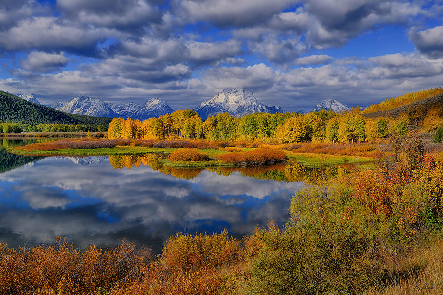 Oxbow Bend Autumn 2013 Photograph by Greg Norrell