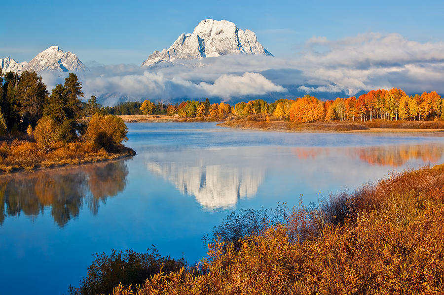 Grand Teton National Park Photograph - Oxbow Bend in Autumn by Guy Schmickle