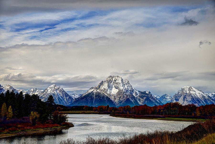 Oxbow Bend in Autumn Photograph by Jean Hutchison