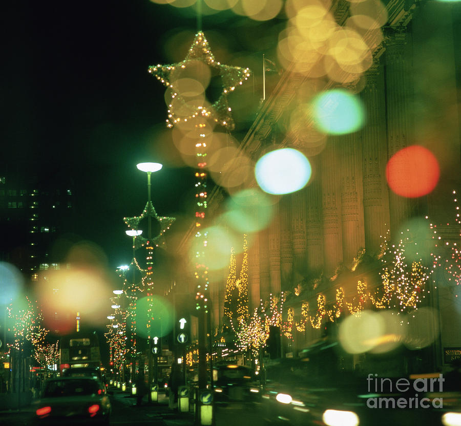 Oxford Street at Christmas Photograph by Robert Hallmann