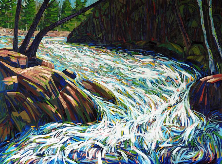 Oxtongue Rapids Revisited Painting by Phil Chadwick