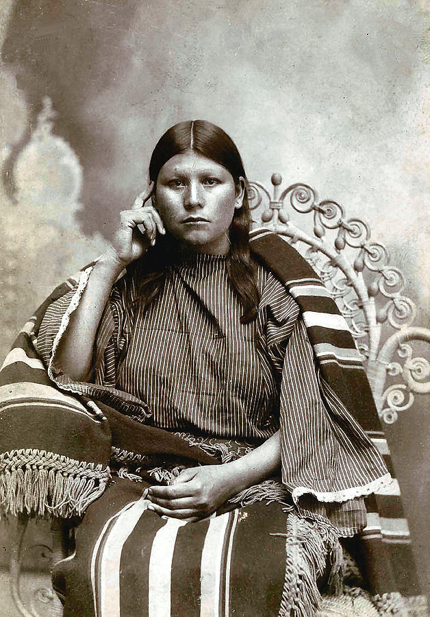 Oybies Squaw Kiowa Indian 1898 Digital Art by Unknown