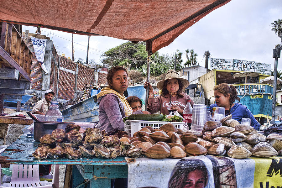 Oyster And Clam Vendors Photograph