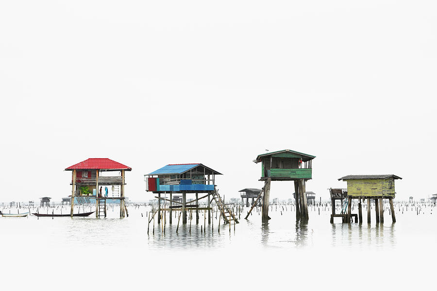 Oyster Farms In Various Colors Photograph by Paul Taylor