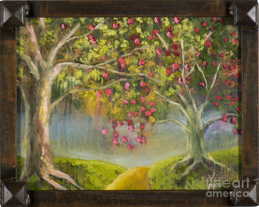 Oz Apple Orchard with Gold Leaf by Vic Mastis by Vic Mastis Oz Apple Orchard with Gold Leaf by Vic Mastis by Vic Mastis
