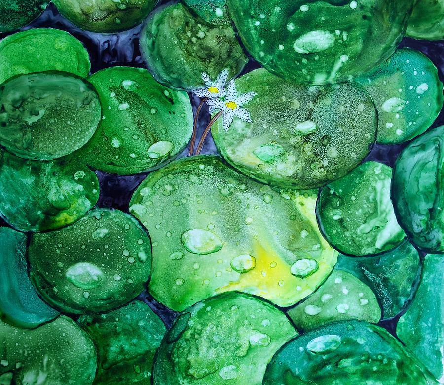 Oz Lily Pads Painting by Patricia Beebe