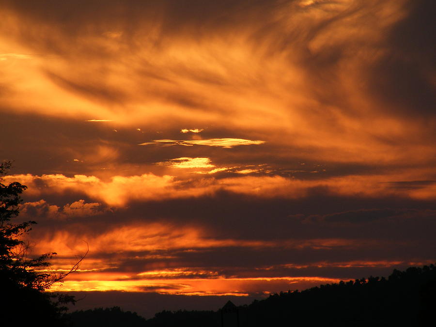 Ozark sunset Photograph by Edward Hamilton