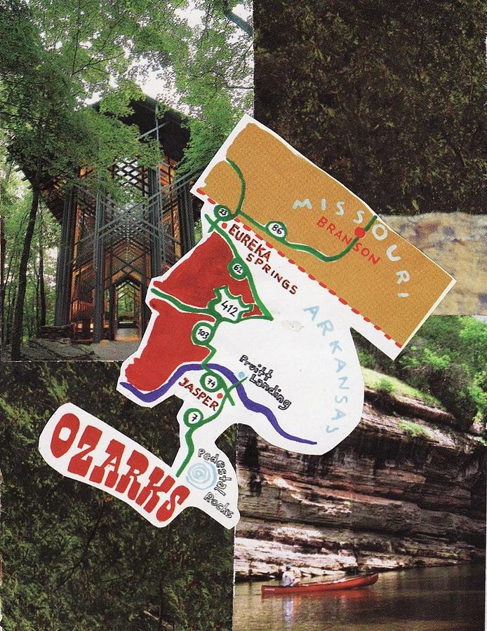 Collage Mixed Media - Ozarks by Matthew Hoffman Collage Mixed Media - Ozarks by Matthew Hoffman