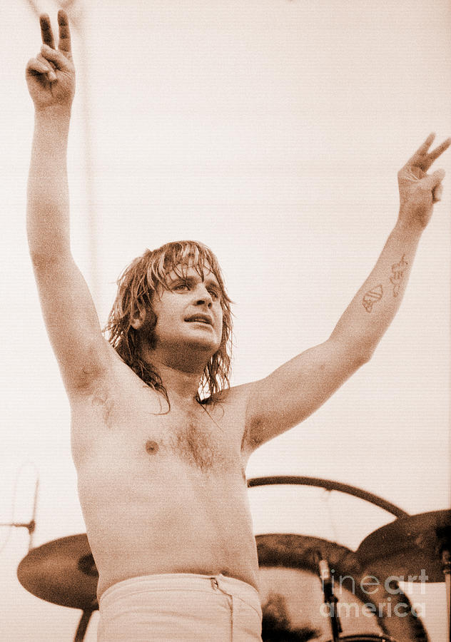 Ozzy Osbourne--Day on the Green Unreleased 7-4-81/1st 5 Get Special Sale Prices Photograph by Daniel Larsen