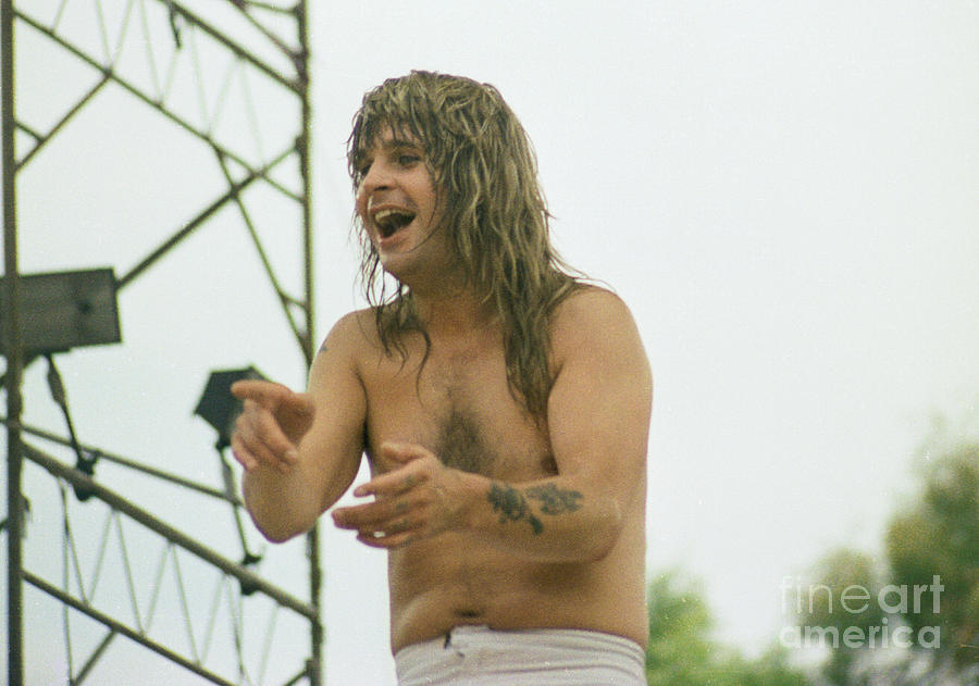 Ozzy Osbourne-Day on the Green Unreleased 7-4-81/New Release Photograph by Daniel Larsen
