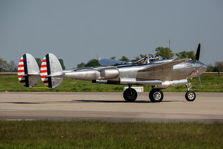 P-38 Lightning Warbird On Display Photograph by Timm Ziegenthaler