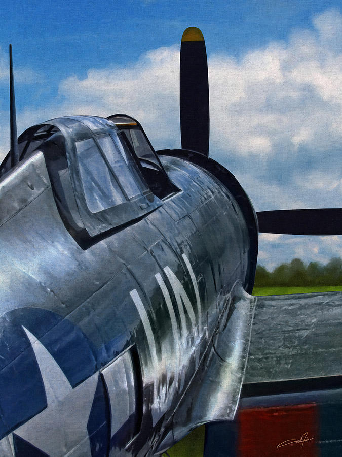 Airplane Digital Art - P-47 Thunderbolt by Dale Jackson